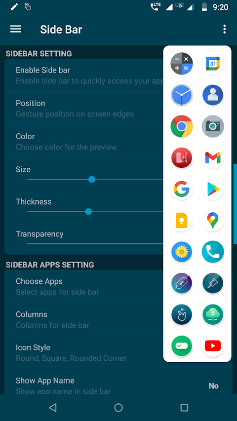 Edge Side Bar – App Shortcuts screenshot