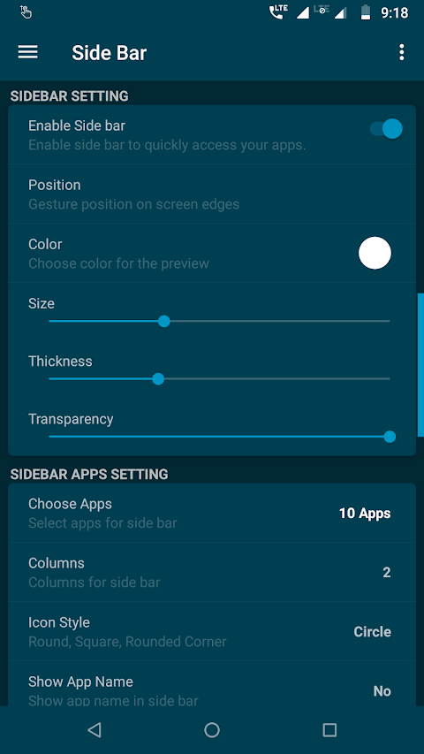 Edge Side Bar – App Shortcuts screenshot
