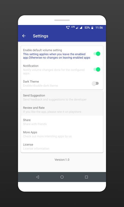 Volume Control per app screenshot