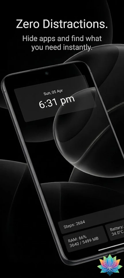 Minimal Launcher : Srishti Pro screenshot