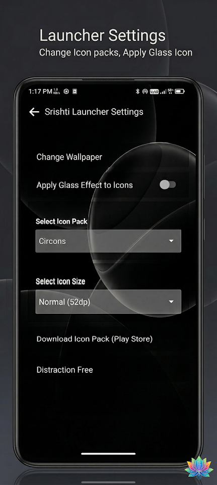 Minimal Launcher : Srishti Pro screenshot