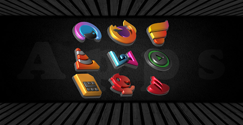 Auric Dark – 3D Icon Pack screenshot