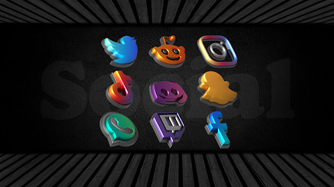 Auric Dark – 3D Icon Pack screenshot