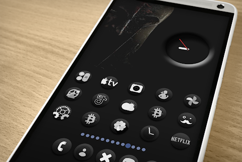 Darko3 BW – Icon Pack screenshot