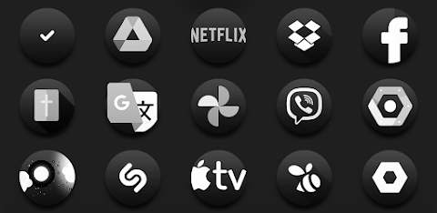 Darko3 BW – Icon Pack screenshot