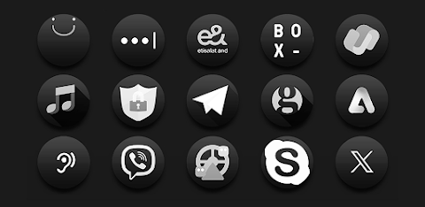 Darko3 BW – Icon Pack screenshot