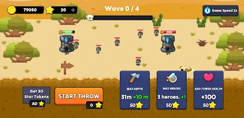 Deep Heroes Tower: TD Premium screenshot