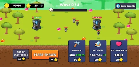 Deep Heroes Tower: TD Premium screenshot