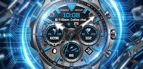 DM184 Hybrid Pure Watch Face screenshot