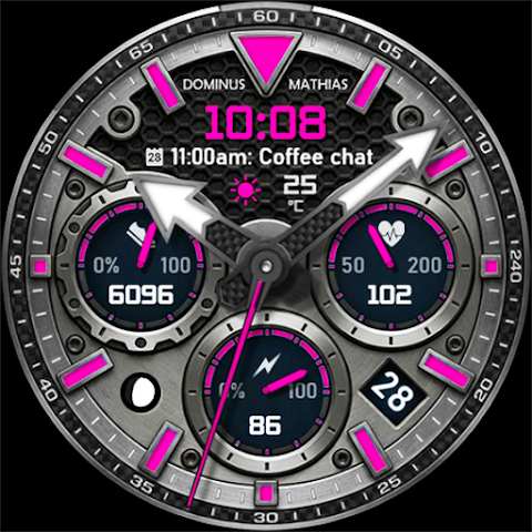 DM184 Hybrid Pure Watch Face screenshot