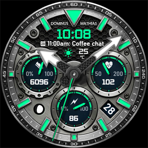 DM184 Hybrid Pure Watch Face screenshot