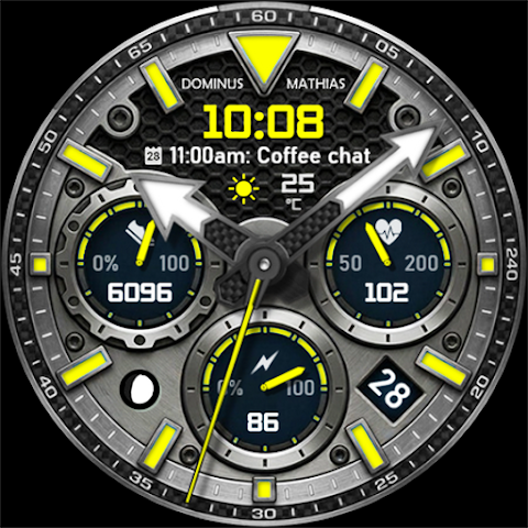 DM184 Hybrid Pure Watch Face screenshot
