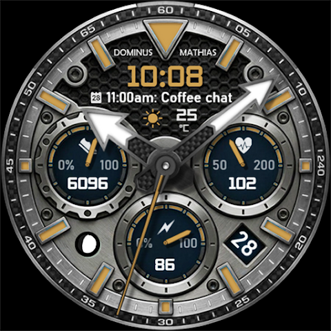 DM184 Hybrid Pure Watch Face screenshot