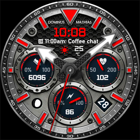 DM184 Hybrid Pure Watch Face screenshot