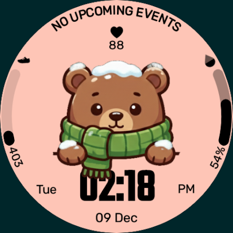 EXD052: Cute Animal Watch Face screenshot