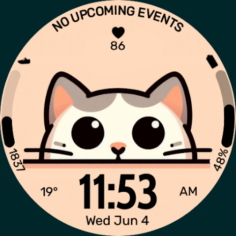 EXD052: Cute Animal Watch Face screenshot
