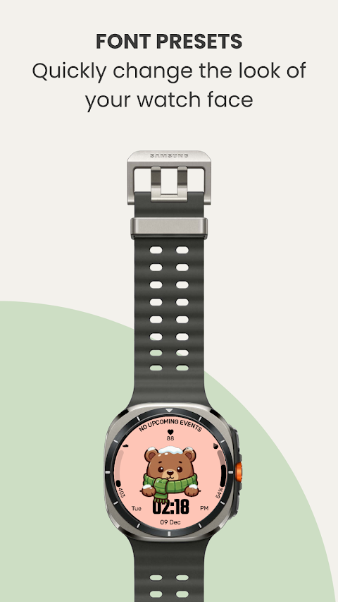 EXD052: Cute Animal Watch Face screenshot