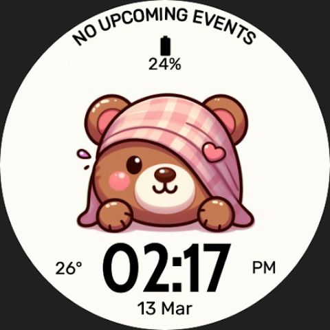 EXD052: Cute Animal Watch Face screenshot