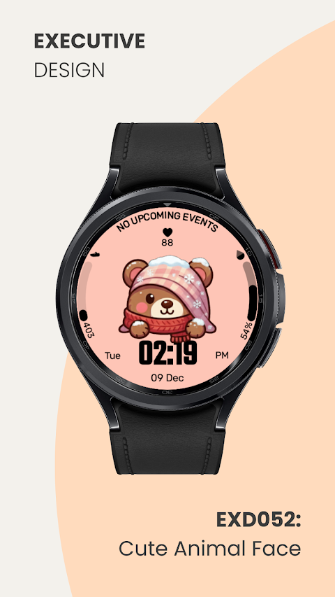 EXD052: Cute Animal Watch Face screenshot