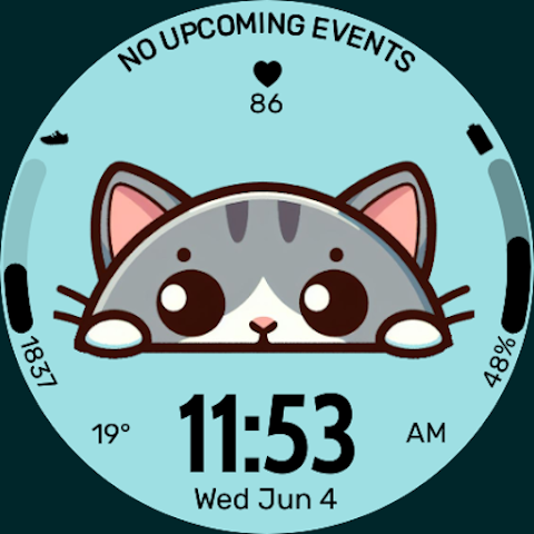 EXD052: Cute Animal Watch Face screenshot