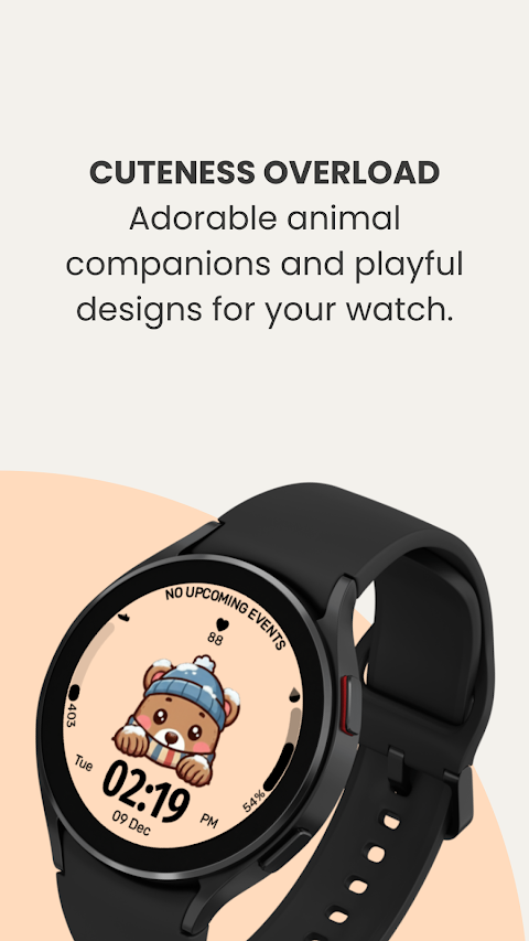 EXD052: Cute Animal Watch Face screenshot