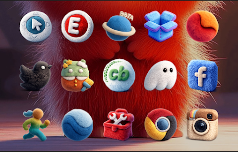 Fluffy 3D – Icon Pack screenshot