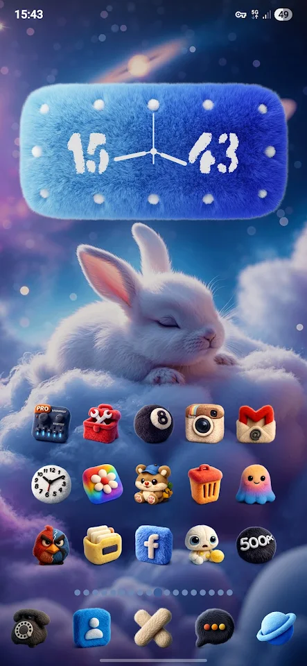 Fluffy 3D – Icon Pack screenshot