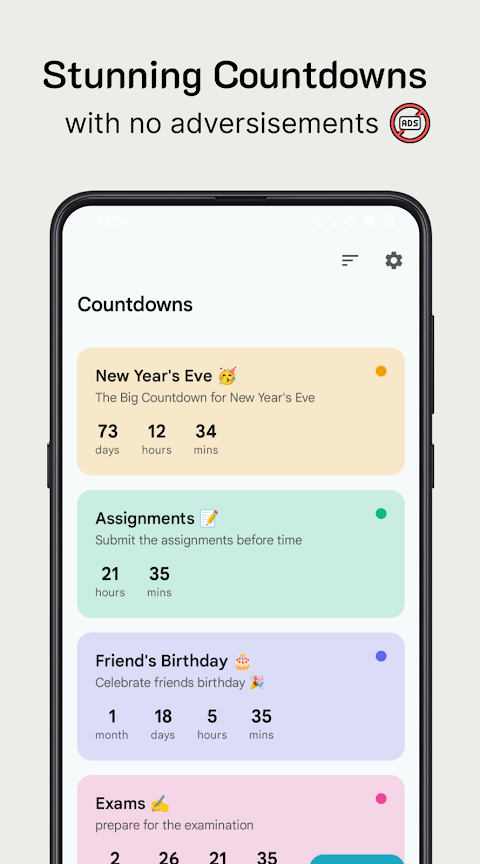 Countdown Widget Pro screenshot