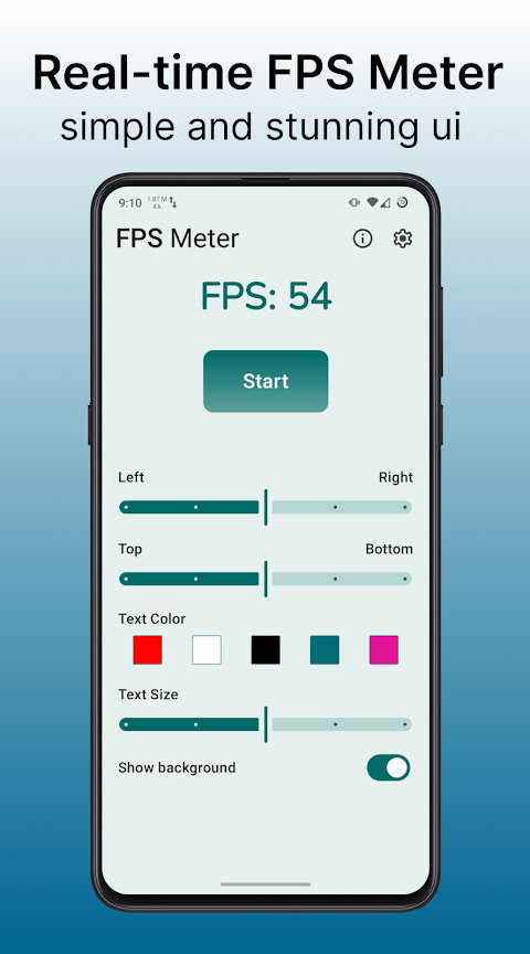 FPS Meter Real-time Display screenshot