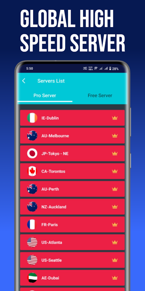 Turbo Cloud VPN Pro – Premium screenshot