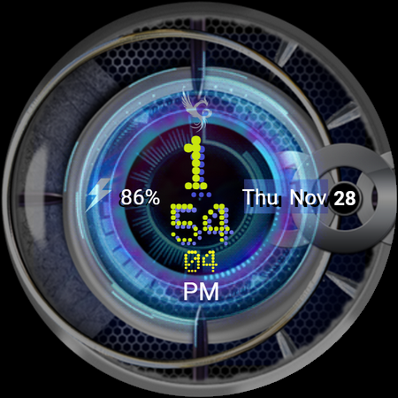 Proton X Wear OS Watch Face screenshot