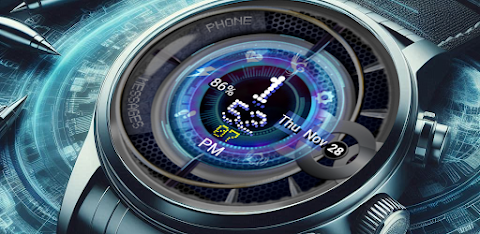 Proton X Wear OS Watch Face screenshot