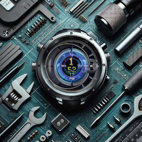 Proton X Wear OS Watch Face screenshot