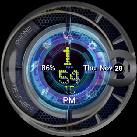 Proton X Wear OS Watch Face screenshot