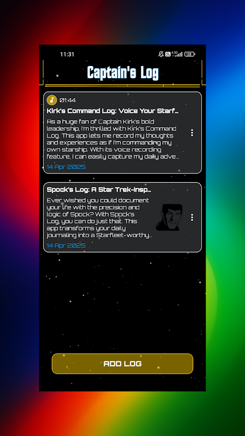 Captain’s Log of Star Trek screenshot