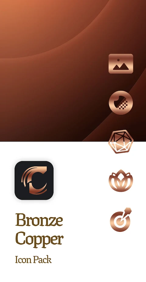 Bronze Copper Icon Pack screenshot