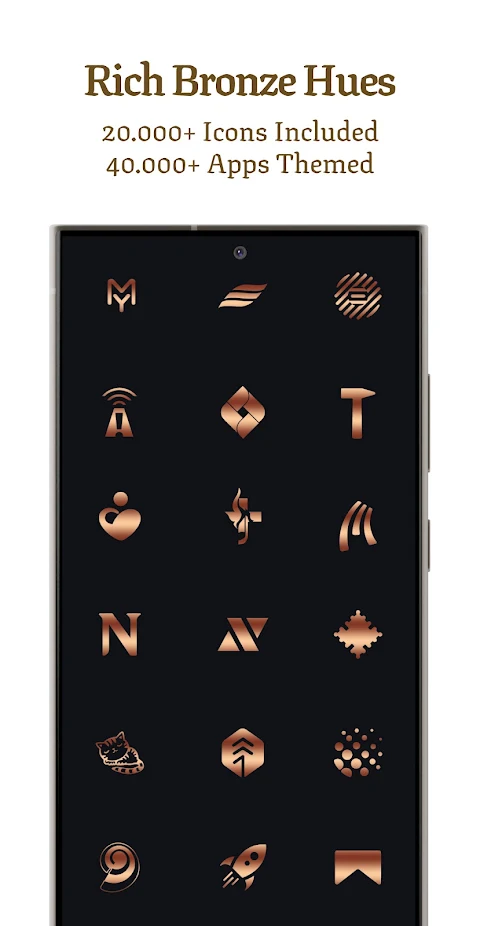 Bronze Copper Icon Pack screenshot