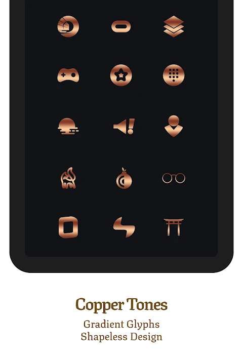 Bronze Copper Icon Pack screenshot