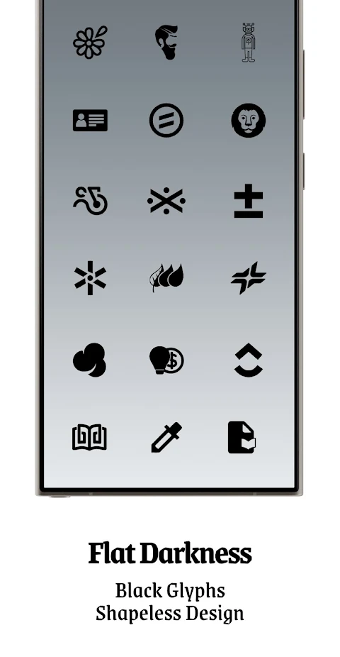 Dark Side Black Icon Pack screenshot