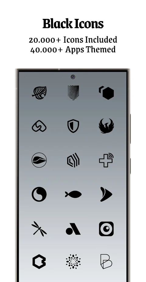 Dark Side Black Icon Pack screenshot