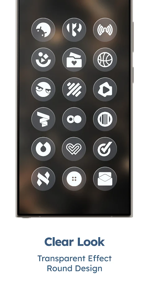 Glassy Round OS Icon Pack screenshot