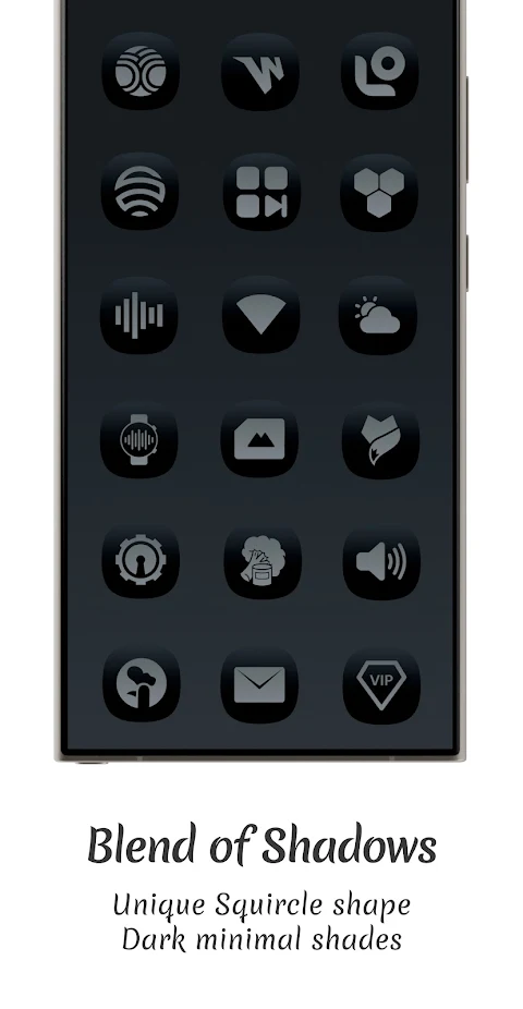 Midnight Dark Icon Pack screenshot