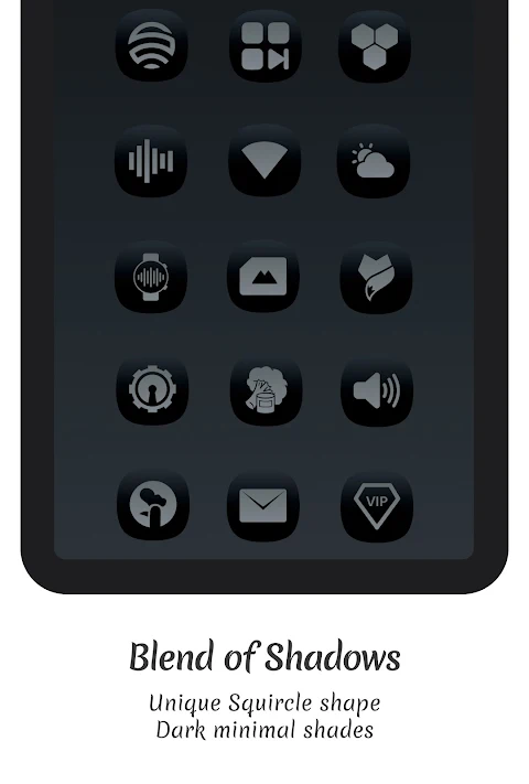 Midnight Dark Icon Pack screenshot