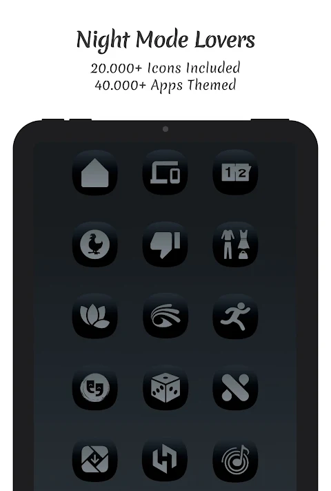 Midnight Dark Icon Pack screenshot