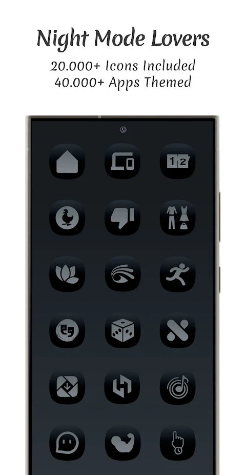 Midnight Dark Icon Pack screenshot