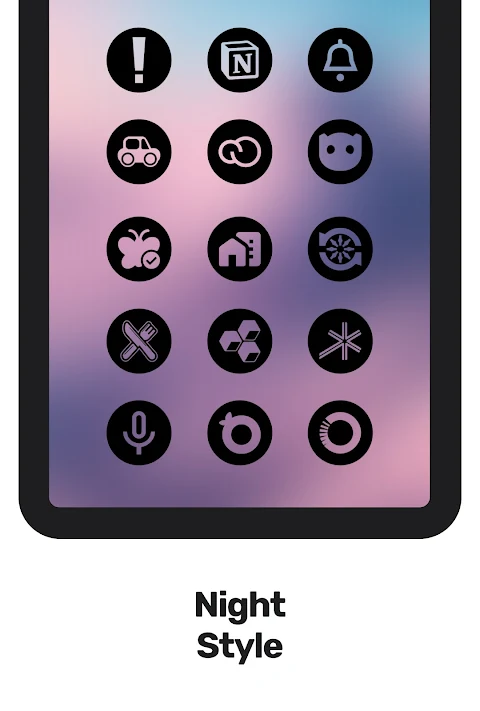 Night Void Icon Pack screenshot