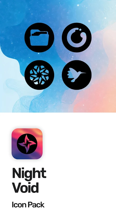 Night Void Icon Pack screenshot