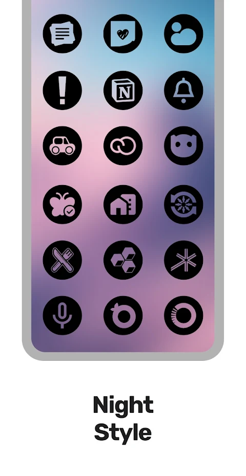 Night Void Icon Pack screenshot