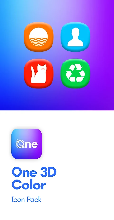 One 3D Color Icon Pack screenshot