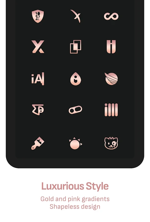 Rose Gold Icon Pack screenshot